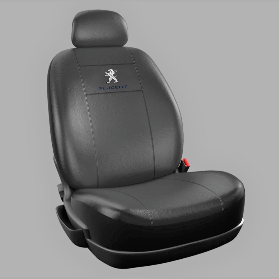 Fundas de ecocuero c/logo peugeot
